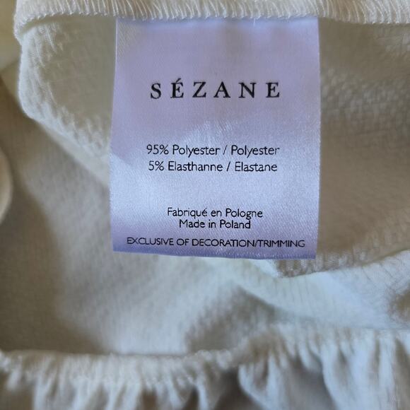 Sezane Jenny Ruffle 3/4 Sleeve Blouse - Picture 8 of 12